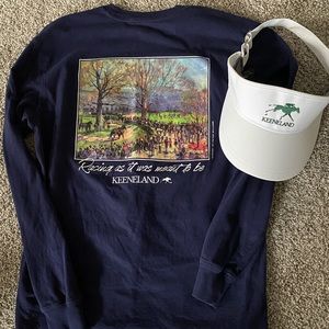 Keeneland Racecourses tshirt and visor